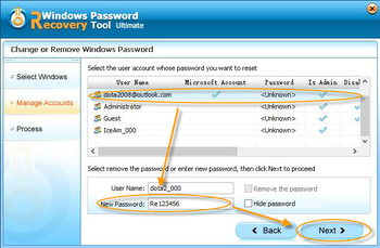Windows Password Recovery Tool Ultimate screenshot 5
