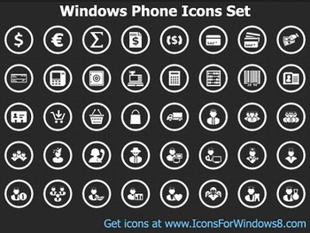 Windows Phone Icons Set screenshot