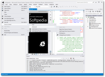 Windows Phone SDK screenshot 2