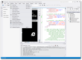 Windows Phone SDK screenshot 4