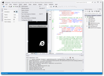 Windows Phone SDK screenshot 5