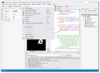 Windows Phone SDK screenshot 6