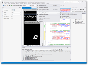 Windows Phone SDK screenshot 9