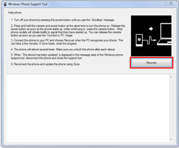 Windows Phone Support Tool screenshot 2