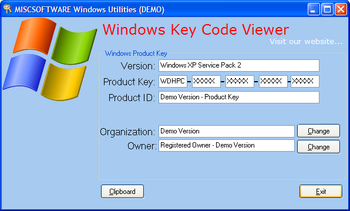 Windows Product Key Code Finder screenshot 2