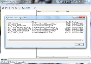 Windows Registry File Viewer (formerly Registry Viewer) screenshot