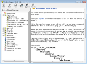 Windows Registry Guide screenshot