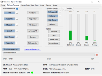 Windows Repair Toolbox Portable screenshot 2