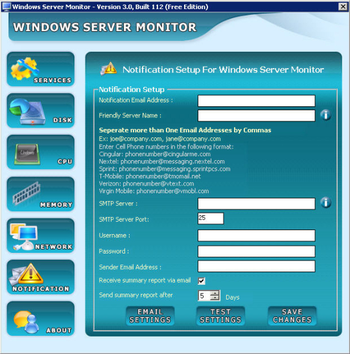 Windows Server Monitor Tool screenshot
