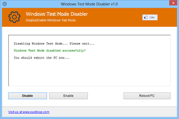 Windows Test Mode Disabler screenshot 2