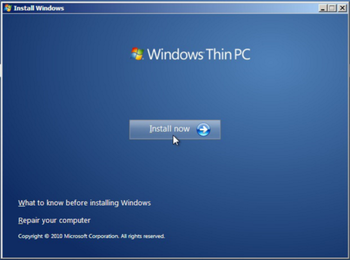 Windows Thin PC screenshot