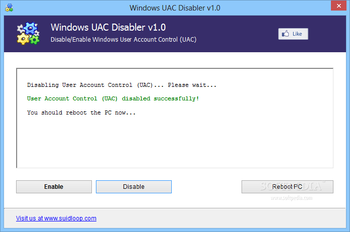 Windows UAC Disabler screenshot 2