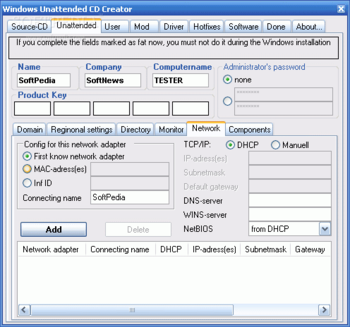 Windows Unattended CD Creator screenshot 2
