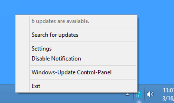 Windows Update Notifier screenshot