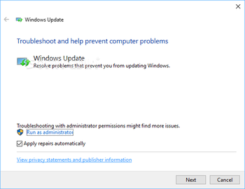 Windows Update Troubleshooter screenshot 2