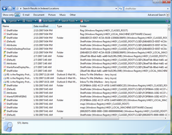 Windows Vista Registry Shell Namespace Extensions screenshot 2