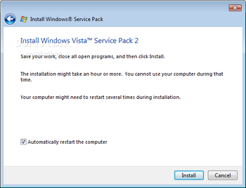 Windows Vista Service Pack 2 screenshot