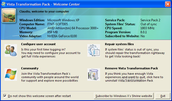 Windows Vista Transformation Pack screenshot 2