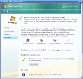 Windows Vista Upgrade Advisor screenshot 2