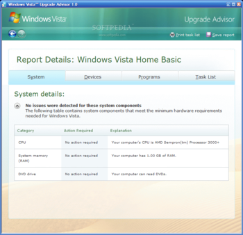 Windows Vista Upgrade Advisor screenshot 3