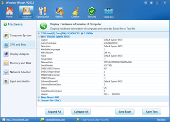 Windows Winset screenshot 3