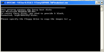 Windows XP Professional SP1 CD Boot Floppies screenshot