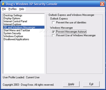 Windows XP Security Console screenshot 6