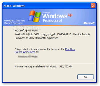 Windows XP Service Pack 1a (SP1a) screenshot 2