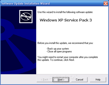 Windows XP Service Pack 3 screenshot 2