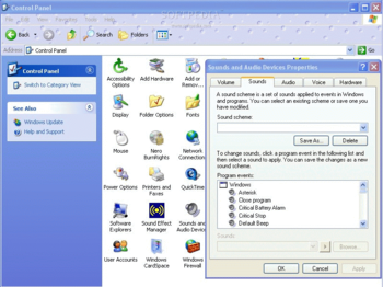 Windows XP Theme Sound Package screenshot