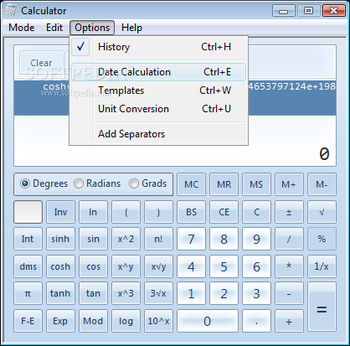 Windows7 Calculator screenshot 7