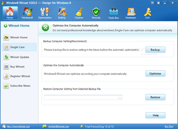 Windows8 Winset screenshot 2