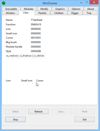 WinDowse screenshot 2