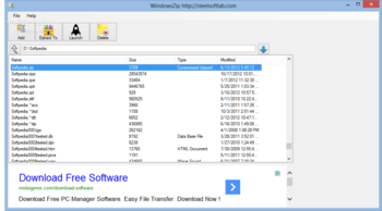 WindowsZip screenshot