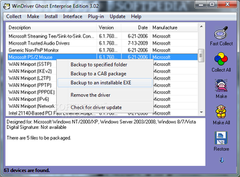 WinDriver Ghost Enterprise Edition screenshot
