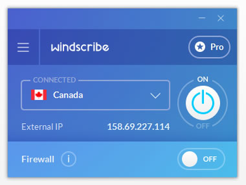 Windscribe screenshot