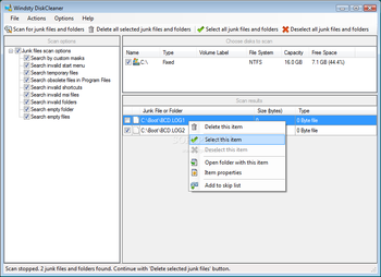 Windsty DiskCleaner screenshot