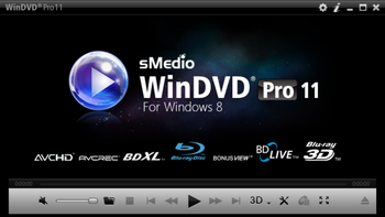 WinDVD PRO 11 for Windows 8 screenshot