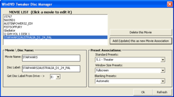 WinDVD Tweaker 4.49 screenshot 2