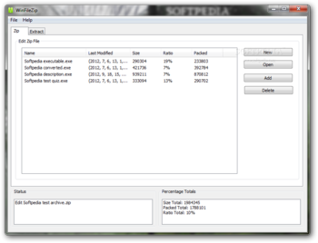 WinFileZip screenshot