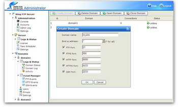 Wing FTP Server For Solaris(x64) screenshot 2