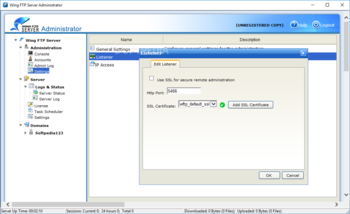 Wing FTP Server screenshot 7