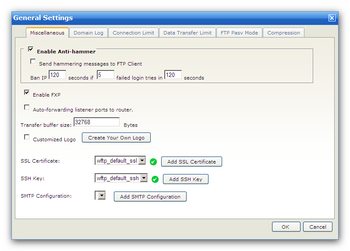 Wing FTP Server screenshot