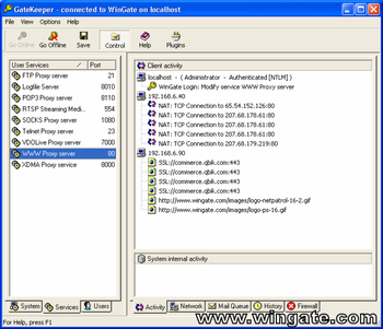 WinGate screenshot 2