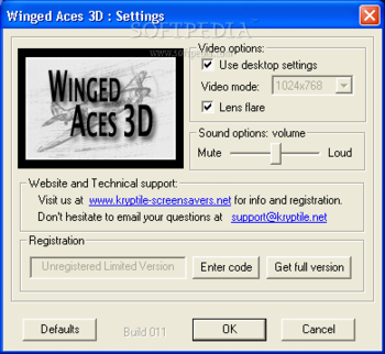 Winged Aces 3D Screensaver screenshot 2