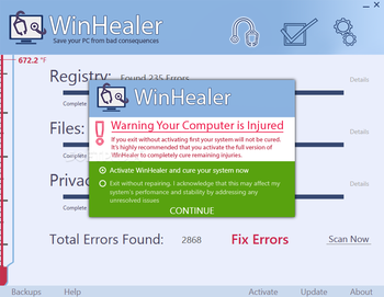 WinHealer screenshot 2