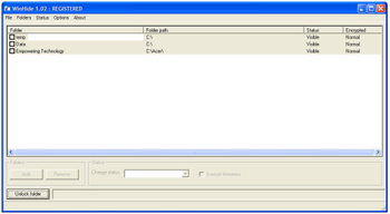 WinHide screenshot