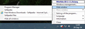 WinHide.SB screenshot