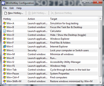 WinHotKey screenshot