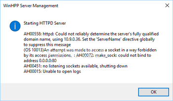 WinHPP Server screenshot 2